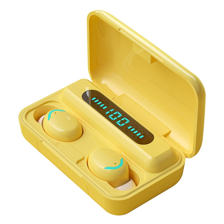 F9-5C Macaron Series ไฟหายใจสี่บาร์ + หูฟังบลูทูธลดเสียงรบกวนจอแสดงผลดิจิตอล, F9-5C Macaron Four-bar Light Dark Blue, F9-5C Macaron Four-bar Light Pink, F9-5C Macaron Four-bar Light Baby Blue, F9-5C Macaron Four-bar Light Yellow
