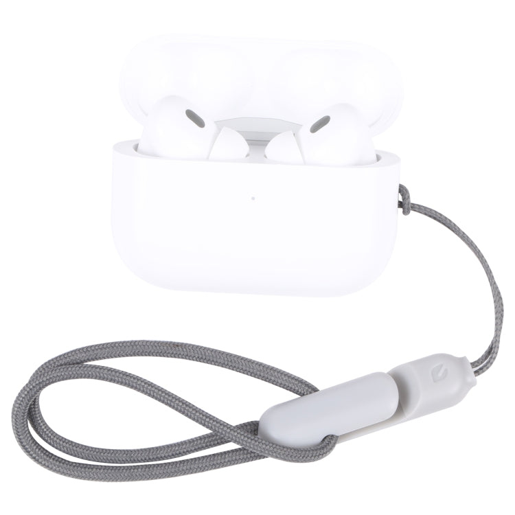 สำหรับ Apple AirPods Pro 2 หูฟังไร้สายบลูทูธ Anti-Lost เชือกเคสโทรศัพท์ Lanyard, High Imitation Grey