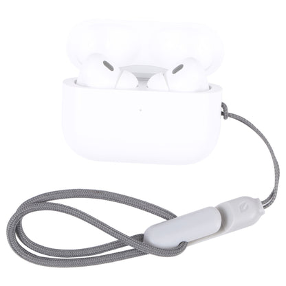 สำหรับ Apple AirPods Pro 2 หูฟังไร้สายบลูทูธ Anti-Lost เชือกเคสโทรศัพท์ Lanyard, High Imitation Grey