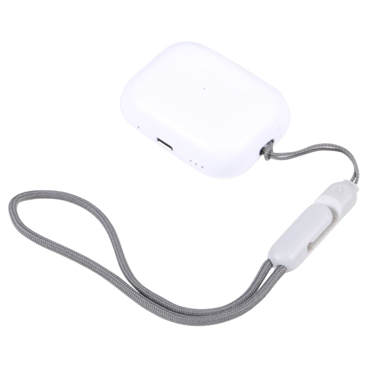 สำหรับ Apple AirPods Pro 2 หูฟังไร้สายบลูทูธ Anti-Lost เชือกเคสโทรศัพท์ Lanyard, High Imitation Grey