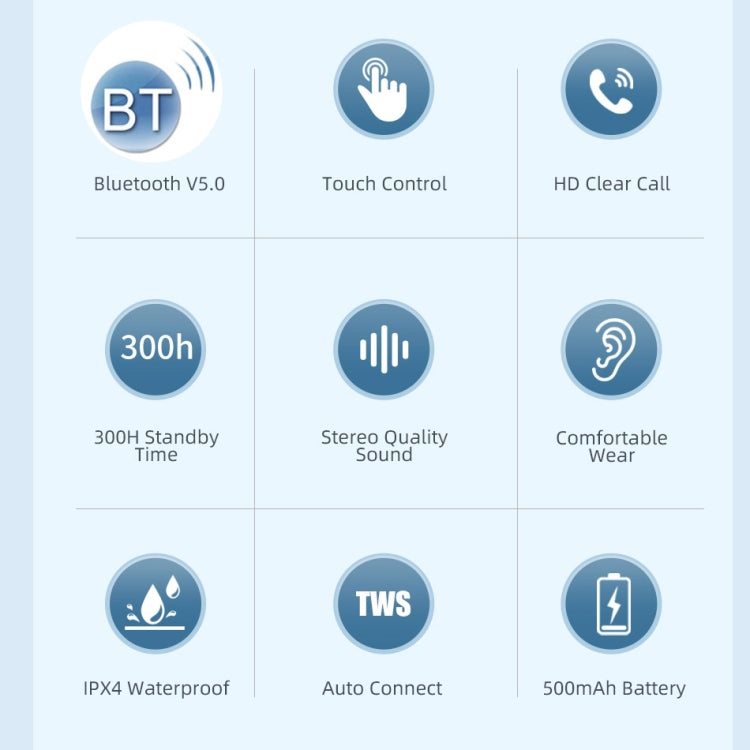 awei T28P Bluetooth V5.0 TWS Ture Wireless Sports ชุดหูฟังจอแสดงผล LED พร้อมเคสชาร์จ