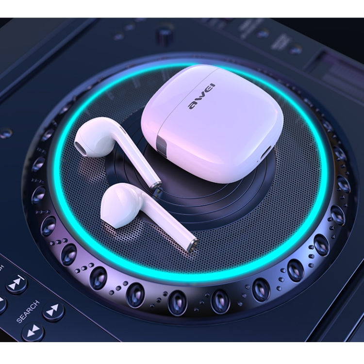 awei T28 Bluetooth V5.0 Ture ไร้สายกีฬาชุดหูฟัง TWS พร้อมเคสชาร์จ