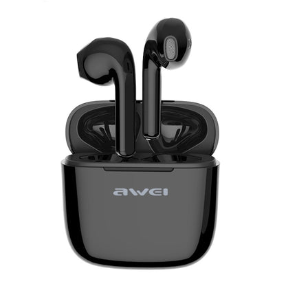 awei T26 TWS Bluetooth V5.0 Ture ไร้สายชุดหูฟังกีฬาพร้อมเคสชาร์จ, T26 Pro