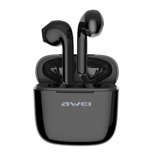 awei T26 TWS Bluetooth V5.0 Ture ไร้สายชุดหูฟังกีฬาพร้อมเคสชาร์จ, T26 Pro