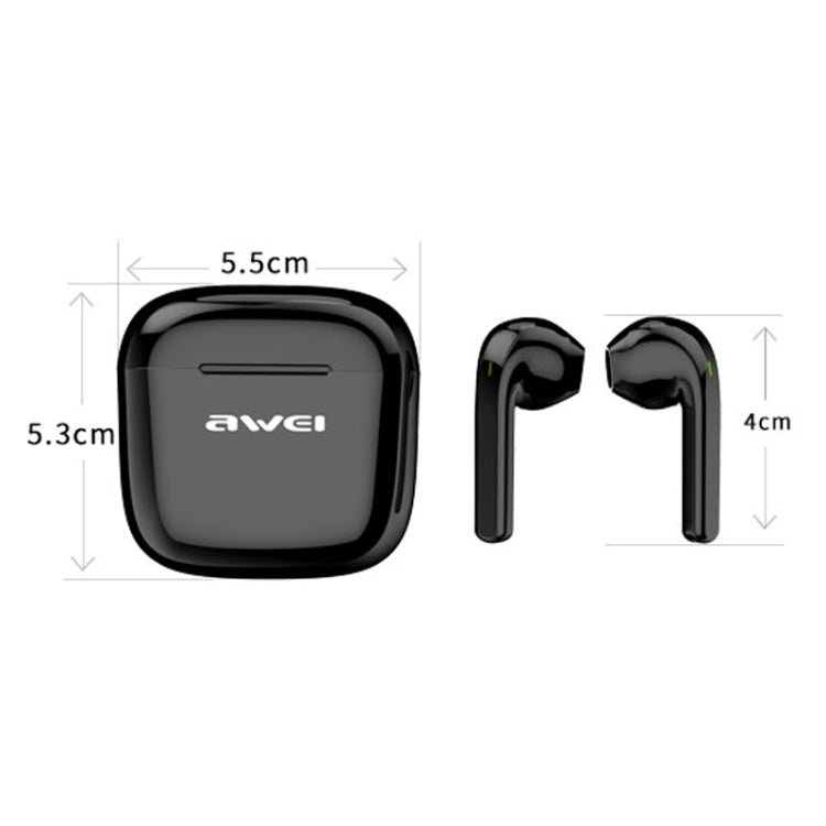 awei T26 TWS Bluetooth V5.0 Ture ไร้สายชุดหูฟังกีฬาพร้อมเคสชาร์จ, T26 Pro