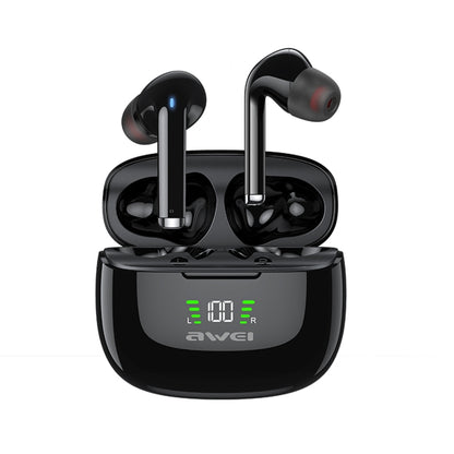 awei TA8 Bluetooth 5.2 ANC หูฟังบลูทูธไร้สายลดเสียงรบกวนที่ใช้งานอยู่, TA8