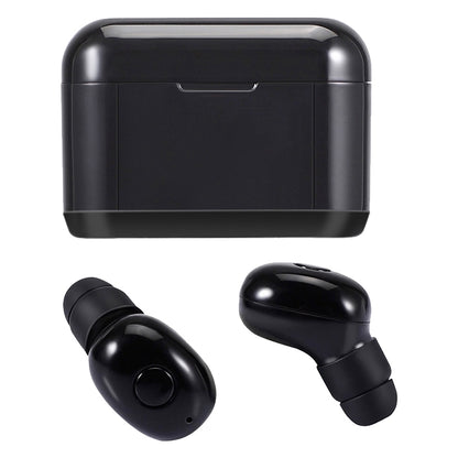 DT-4 IPX กันน้ำบลูทูธ 5.0 หูฟังไร้สายบลูทูธพร้อมกล่องชาร์จแม่เหล็ก 350mAh รองรับการโทร, DT-4