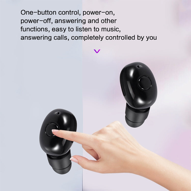 DT-4 IPX กันน้ำบลูทูธ 5.0 หูฟังไร้สายบลูทูธพร้อมกล่องชาร์จแม่เหล็ก 350mAh รองรับการโทร, DT-4