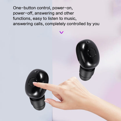 DT-4 IPX กันน้ำบลูทูธ 5.0 หูฟังไร้สายบลูทูธพร้อมกล่องชาร์จแม่เหล็ก 350mAh รองรับการโทร, DT-4
