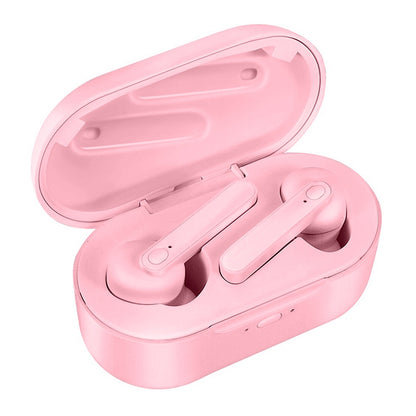 DT-5 IPX กันน้ำบลูทูธ 5.0 หูฟังไร้สายบลูทูธพร้อมกล่องชาร์จแม่เหล็ก, รองรับการโทรและฟังก์ชั่น Power Bank, DT-5