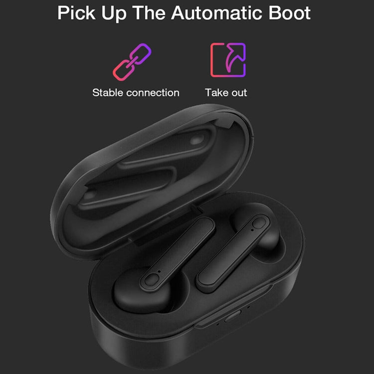 DT-5 IPX กันน้ำบลูทูธ 5.0 หูฟังไร้สายบลูทูธพร้อมกล่องชาร์จแม่เหล็ก, รองรับการโทรและฟังก์ชั่น Power Bank, DT-5