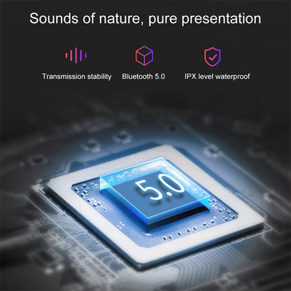 DT-5 IPX กันน้ำบลูทูธ 5.0 หูฟังไร้สายบลูทูธพร้อมกล่องชาร์จแม่เหล็ก, รองรับการโทรและฟังก์ชั่น Power Bank, DT-5