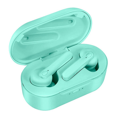 DT-5 IPX กันน้ำบลูทูธ 5.0 หูฟังไร้สายบลูทูธพร้อมกล่องชาร์จแม่เหล็ก, รองรับการโทรและฟังก์ชั่น Power Bank, DT-5