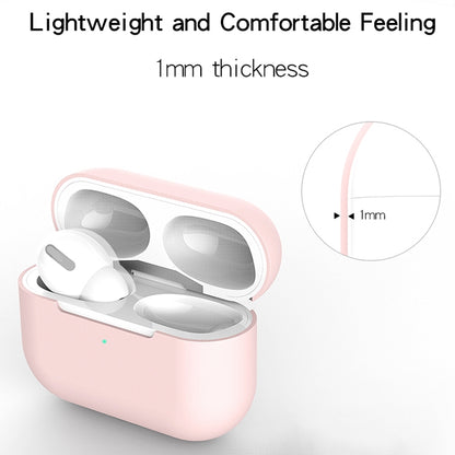 สำหรับ AirPods Pro 3 in 1 เคสซิลิโคนหูฟัง + หัวเข็มขัดหูฟัง + ชุดเชือกป้องกันการสูญหาย