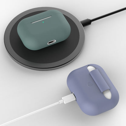 สำหรับ AirPods Pro 3 in 1 เคสซิลิโคนหูฟัง + หัวเข็มขัดหูฟัง + ชุดเชือกป้องกันการสูญหาย