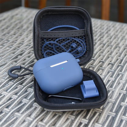 สำหรับ AirPods Pro 5 in 1 ซิลิโคนหูฟังเคส + กระเป๋าหูฟัง + หัวเข็มขัดหูฟัง + ตะขอ + ชุดเชือกป้องกันการสูญหาย, For AirPods Pro