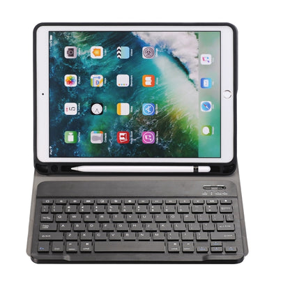 A09B บลูทูธ 3.0 บางเฉียบ ABS คีย์บอร์ด Bluetooth ที่ถอดออกได้หนังเคสแท็บเล็ตสำหรับ iPad Air / Pro 10.5 นิ้ว (2019) พร้อมช่องเสียบปากกาและที่วาง