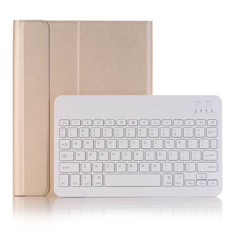 A09B บลูทูธ 3.0 บางเฉียบ ABS คีย์บอร์ด Bluetooth ที่ถอดออกได้หนังเคสแท็บเล็ตสำหรับ iPad Air / Pro 10.5 นิ้ว (2019) พร้อมช่องเสียบปากกาและที่วาง