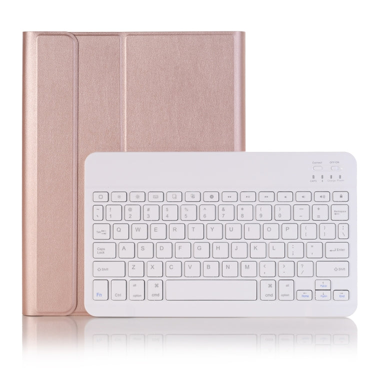 A09B บลูทูธ 3.0 บางเฉียบ ABS คีย์บอร์ด Bluetooth ที่ถอดออกได้หนังเคสแท็บเล็ตสำหรับ iPad Air / Pro 10.5 นิ้ว (2019) พร้อมช่องเสียบปากกาและที่วาง