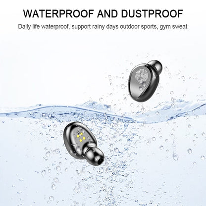 F9 TWS V5.0 Touch Control ชุดหูฟังบลูทูธไร้สาย Binaural พร้อมกล่องชาร์จและจอแสดงผลดิจิตอล, F9
