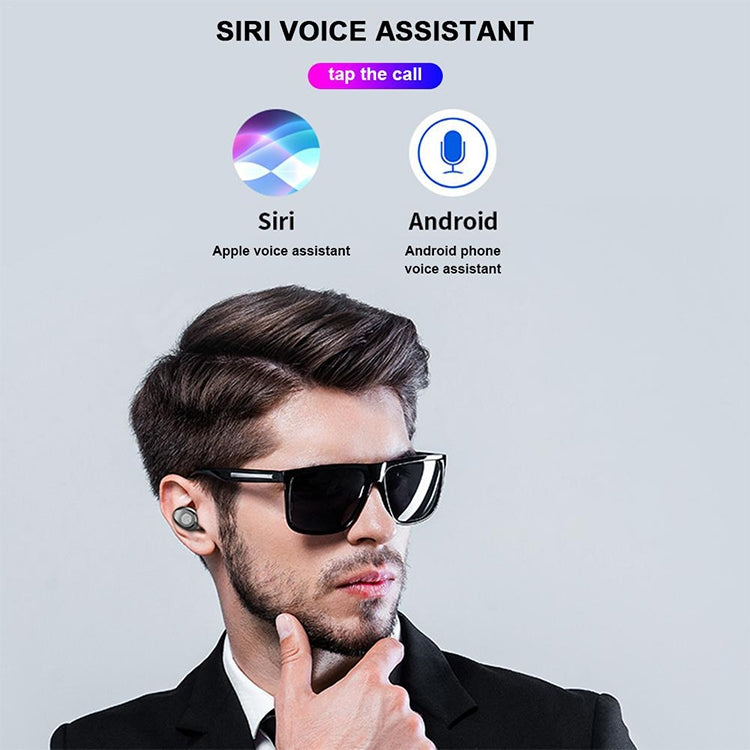 F9 TWS V5.0 Touch Control ชุดหูฟังบลูทูธไร้สาย Binaural พร้อมกล่องชาร์จและจอแสดงผลดิจิตอล, F9