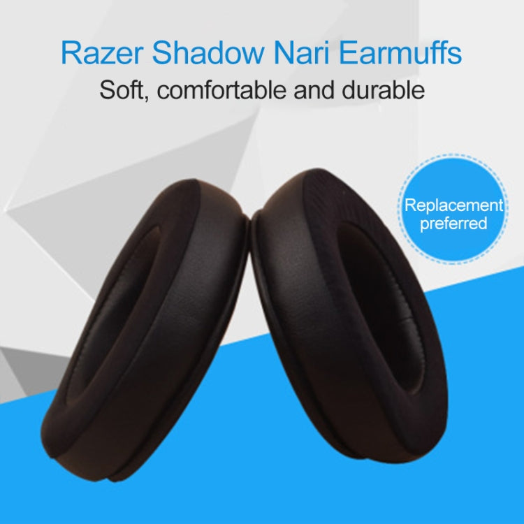 1 คู่ฟองน้ำ Earmuffs เคสสำหรับหูฟัง RAZER Nari, for RAZER Nari