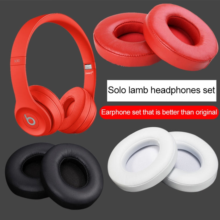 เคสป้องกันหูฟังหนัง 1 คู่สำหรับ Beats Solo2.0 / Solo3.0 เวอร์ชันไร้สาย