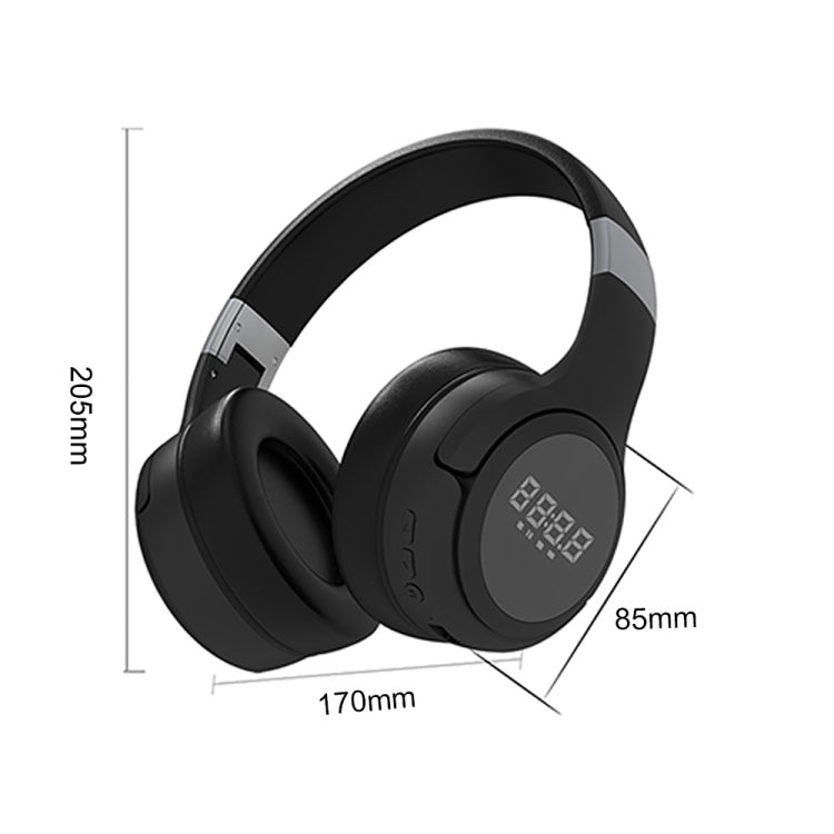 ZEALOT B28 ชุดหูฟังเพลงสเตอริโอ Bluetooth แบบพับได้พร้อมจอแสดงผล