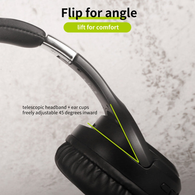 ZEALOT B28 ชุดหูฟังเพลงสเตอริโอ Bluetooth แบบพับได้พร้อมจอแสดงผล