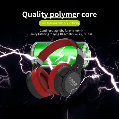 ZEALOT B28 ชุดหูฟังเพลงสเตอริโอ Bluetooth แบบพับได้พร้อมจอแสดงผล