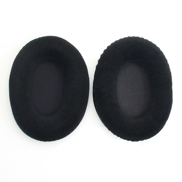 2 PCS สำหรับ Kingston KHX-HSCP / HyperX Cloud II หูฟัง Cushion Flannel สีดำสุทธิฟองน้ำ Earmuffs เปลี่ยนแผ่นรองหูฟัง, For Kingston KHX-HSCP HyperX Cloud II(Flannel Black)