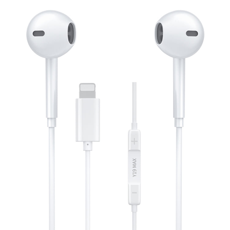 WK Y19 MAX iDeal Series 8 Pin หูฟังชนิดใส่ในหูไฮไฟสเตอริโอแบบมีสาย, ความยาว: 1.2 ม., Y19 MAX