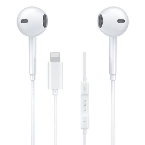 WK Y19 MAX iDeal Series 8 Pin หูฟังชนิดใส่ในหูไฮไฟสเตอริโอแบบมีสาย, ความยาว: 1.2 ม., Y19 MAX