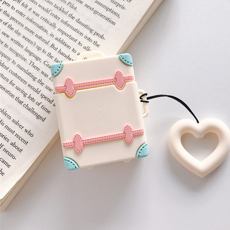 หูฟังไร้สายกันกระแทกสีลูกกวาดกระเป๋าเดินทางซิลิโคนสำหรับ Apple AirPods 1/2, Orange, Pink, Green, Blue, Apricot, Yellow