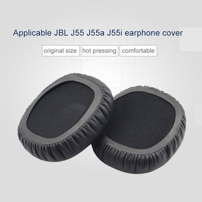 2 ชิ้นสำหรับ JBL J55/J55a/J55i หูฟังหนังเทียม + โฟมนุ่มหูฟังป้องกัน Earmuffs, For J55