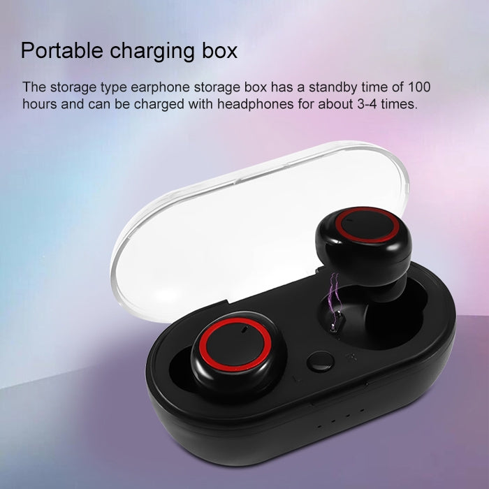 BTH-K08 TWS V5.0 ชุดหูฟังสเตอริโอไร้สาย Bluetooth พร้อมเคสชาร์จ