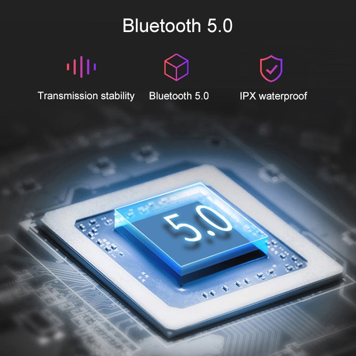 BTH-K08 TWS V5.0 ชุดหูฟังสเตอริโอไร้สาย Bluetooth พร้อมเคสชาร์จ