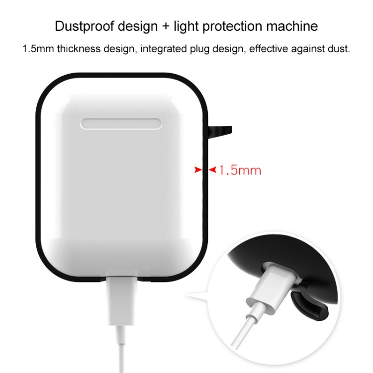 หูฟังไร้สายเคสซิลิโคนกันกระแทกสำหรับ Apple AirPods 1/2
