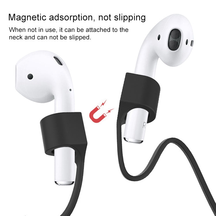 ชุดหูฟังบลูทูธไร้สายเชือกซิลิโคนแม่เหล็กป้องกันการสูญหายสำหรับ Apple AirPods 1/2, For AirPods 1 / 2