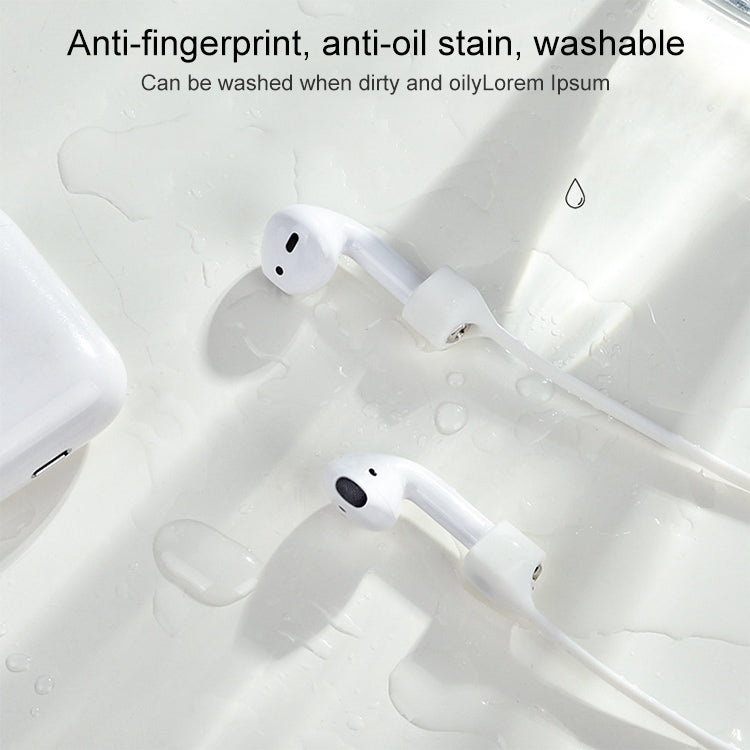 ชุดหูฟังบลูทูธไร้สายเชือกซิลิโคนแม่เหล็กป้องกันการสูญหายสำหรับ Apple AirPods 1/2, For AirPods 1 / 2