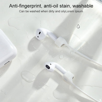 ชุดหูฟังบลูทูธไร้สายเชือกซิลิโคนแม่เหล็กป้องกันการสูญหายสำหรับ Apple AirPods 1/2, For AirPods 1 / 2