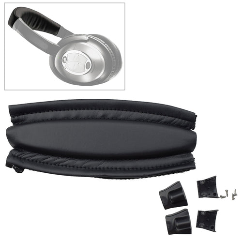10 ชิ้นสำหรับ Bose QC2/QC15 หูฟัง Head Beam หมวกหนังพร้อมชิ้นส่วนพลาสติก + สกรู, with Plastic Parts + Screws