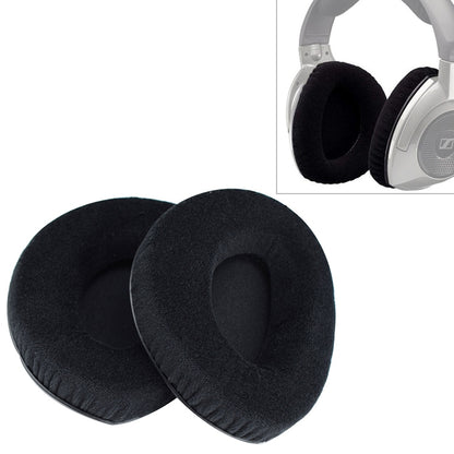 2 PCS สำหรับ Sennheiser RS160 / 170 / HDR170 / 180 / 160 Flannelette หูฟังเบาะรองนั่ง Earmuffs เปลี่ยนแผ่นรองหูฟังไม่มีหัวเข็มขัด, Flannelette