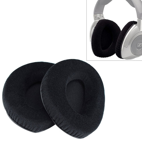 2 PCS สำหรับ Sennheiser RS160 / 170 / HDR170 / 180 / 160 Flannelette หูฟังเบาะรองนั่ง Earmuffs เปลี่ยนแผ่นรองหูฟังไม่มีหัวเข็มขัด, Flannelette