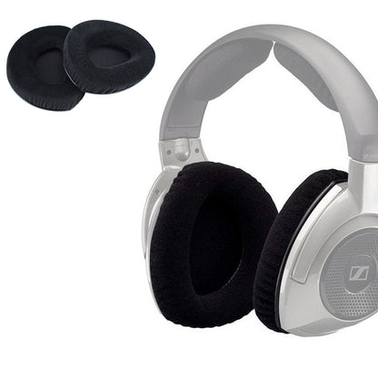 2 PCS สำหรับ Sennheiser RS160 / 170 / HDR170 / 180 / 160 Flannelette หูฟังเบาะรองนั่ง Earmuffs เปลี่ยนแผ่นรองหูฟังไม่มีหัวเข็มขัด, Flannelette