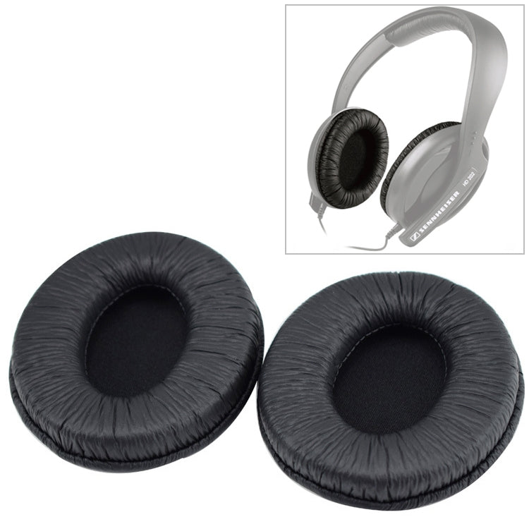 2 ชิ้นสำหรับ Sennheiser HD202/HD212/HD437/HD447/HD457/HD497 หูฟังเบาะฟองน้ำฝาครอบ Earmuffs เปลี่ยนแผ่นรองหูฟัง, For Sennheiser HD202 / HD212