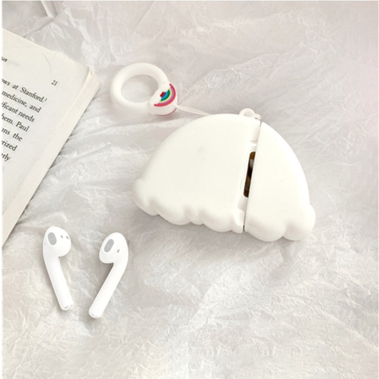 หูฟังไร้สายกันกระแทกเคสซิลิโคนสายรุ้งหลากสีสำหรับ Apple AirPods 1/2