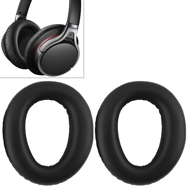 2 ชิ้นฟองน้ำหูฟังป้องกันกรณีที่มีหัวเข็มขัดสำหรับ Sony MDR-10RBT / MDR-10RNC / MDR-10R