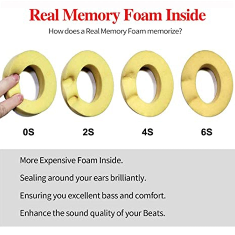 1 คู่ฟองน้ำนุ่ม Earmuff แจ็คเก็ตหูฟังสำหรับ Audio-technica ATH-MSR7 / M50X / M20 / M40 / M40X