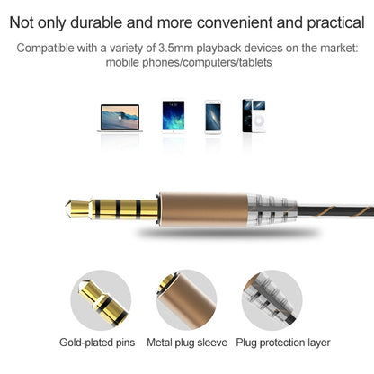 D12 1.2 ม. แบบมีสายในหู 3.5 มม. อินเตอร์เฟซสเตอริโอควบคุมด้วยสายหูฟังไฮไฟ Dual-motion Loop วิ่งเกมเพลงชุดหูฟังพร้อมบรรจุภัณฑ์, D12 With Packaging (Black), D12 With Packaging (White)